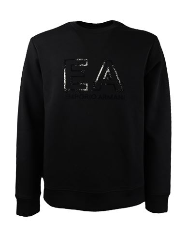 Shop Emporio Armani Sweatshirt Man Sweatshirt Black Size Xxl Cotton