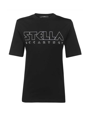 Shop Stella Mccartney T-shirt Woman T-shirt Black Size S Cotton