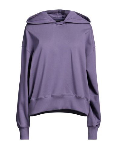 Shop Y-3 Woman Sweatshirt Purple Size L Organic Cotton, Elastane