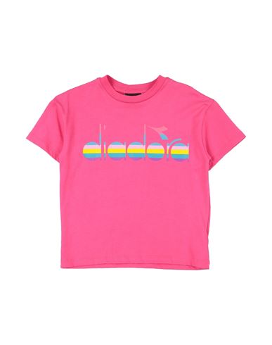 Diadora Toddler Girl T-shirt Fuchsia Size 6 Cotton In Pink