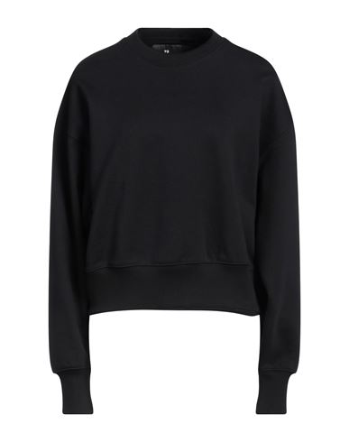 Y-3 Woman Sweatshirt Black Size M Organic Cotton, Elastane