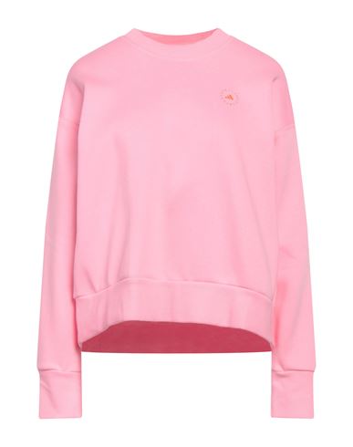 Shop Stella Mccartney Woman Sweatshirt Pink Size L Organic Cotton, Recycled Polyester, Elastane