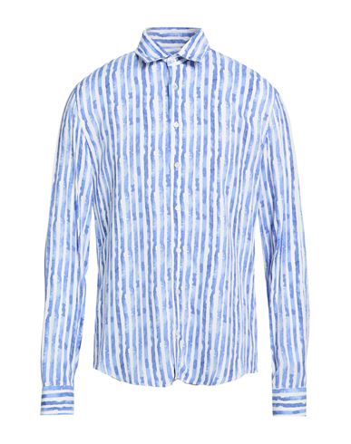 Patrizia Pepe Man Shirt Blue Size 42 Viscose