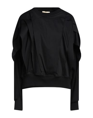 Shop Jijil Woman Sweatshirt Black Size 4 Cotton, Polyamide, Elastane, Polyester