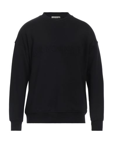 Shop Hinnominate Man Sweatshirt Black Size Xl Cotton, Elastane