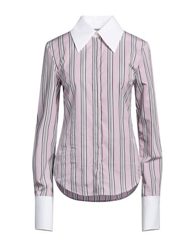 Shop Msgm Woman Shirt Pink Size 6 Cotton