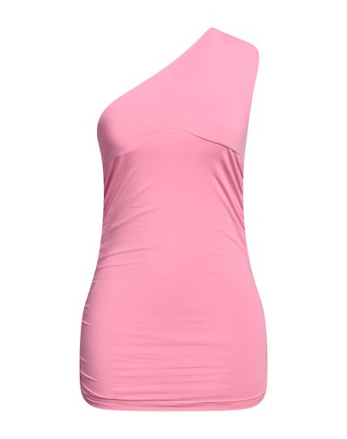 Shop Msgm Woman Top Pink Size S Cotton, Elastane