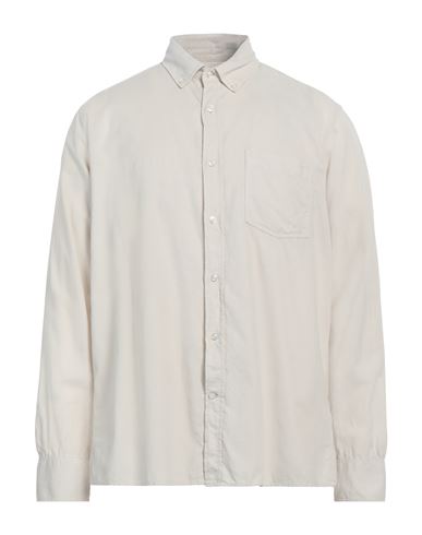 Officine Generale Officine Générale Man Shirt Light Grey Size Xxl Cotton, Lyocell In Neutral
