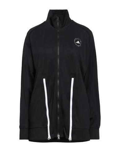 Shop Adidas By Stella Mccartney Woman Sweatshirt Black Size L Recycled Polyester, Elastane