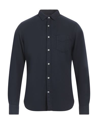 Officine Generale Officine Générale Man Shirt Midnight Blue Size M Cotton In Blue
