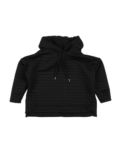 L:ú L:ú By Miss Grant Toddler Girl Sweatshirt Black Size 6 Polyester, Elastane In Black