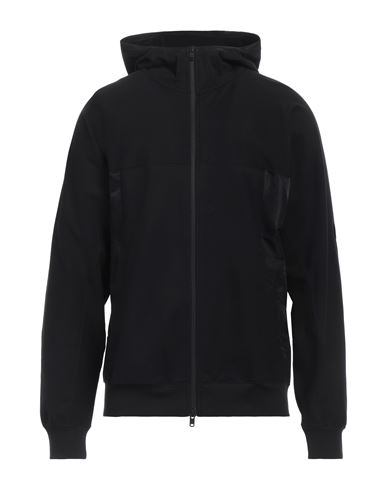 Y-3 Man Sweatshirt Black Size L Organic Cotton, Polyamide, Elastane