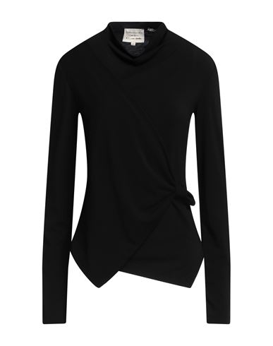 Shop Alessia Santi Woman T-shirt Black Size 2 Polyester, Viscose, Elastane