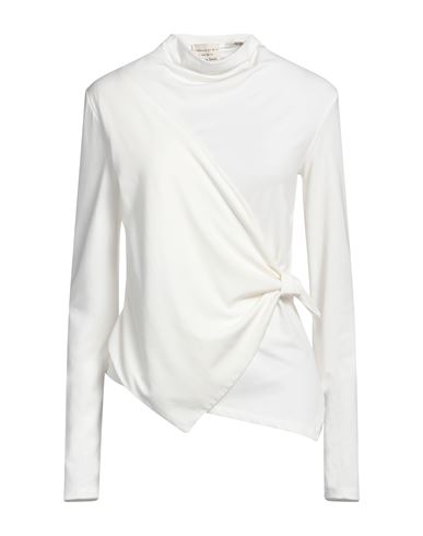Shop Alessia Santi Woman T-shirt White Size 4 Polyester, Viscose, Elastane