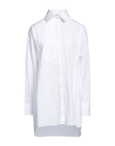 Shop Isabel Benenato Woman Shirt White Size 8 Cotton