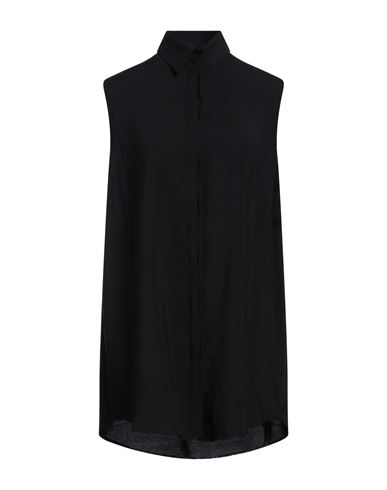Shop Isabel Benenato Woman Shirt Black Size 4 Modal, Polyester
