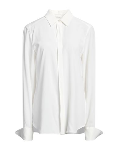 Sportmax Woman Shirt White Size 8 Acetate, Silk, Elastane In White