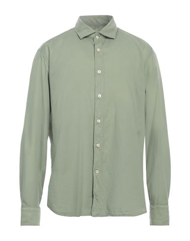Tintoria Mattei 954 Man Shirt Military Green Size 17 ½ Cotton