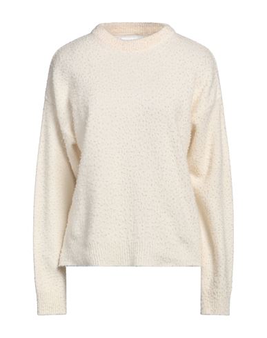 Shop Philippe Model Woman Sweater Cream Size L Merino Wool In White