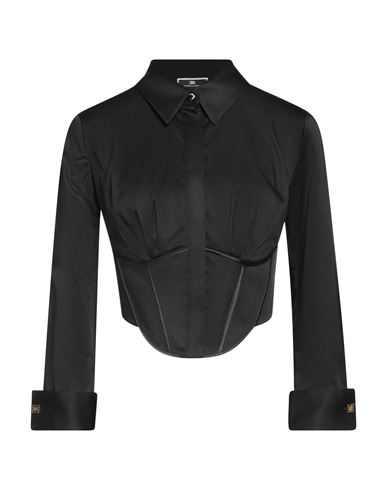 Shop Elisabetta Franchi Woman Shirt Black Size 6 Lycra, Elastane, Polyester