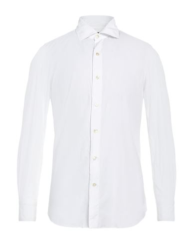 Finamore 1925 Man Shirt White Size 17 ½ Linen, Cotton