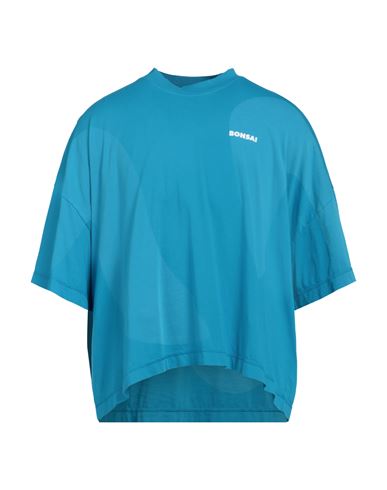 Bonsai Man T-shirt Azure Size L Cotton In Blue