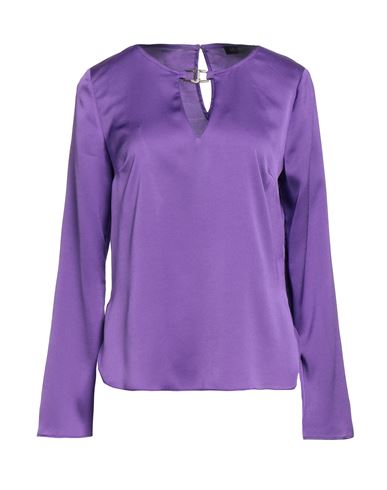 Liu •jo Woman Top Purple Size 10 Polyester In Purple