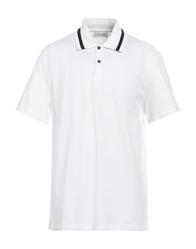 Lanvin Man Polo Shirt White Size L Cotton