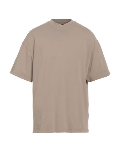 Shop B-used Man T-shirt Light Brown Size L Cotton In Beige