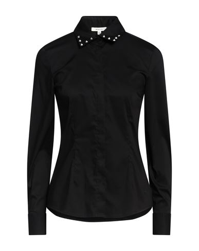 Woman Shirt Black Size XS Cotton, Nylon, Elastane