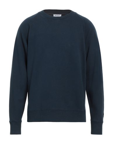 Shop Norse Projects Man Sweatshirt Midnight Blue Size Xl Cotton, Linen
