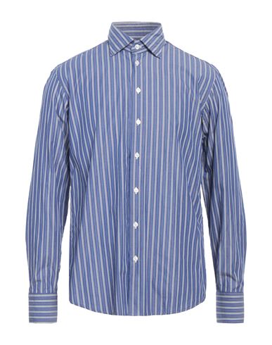 Shop Bastoncino Man Shirt Blue Size 16 Cotton