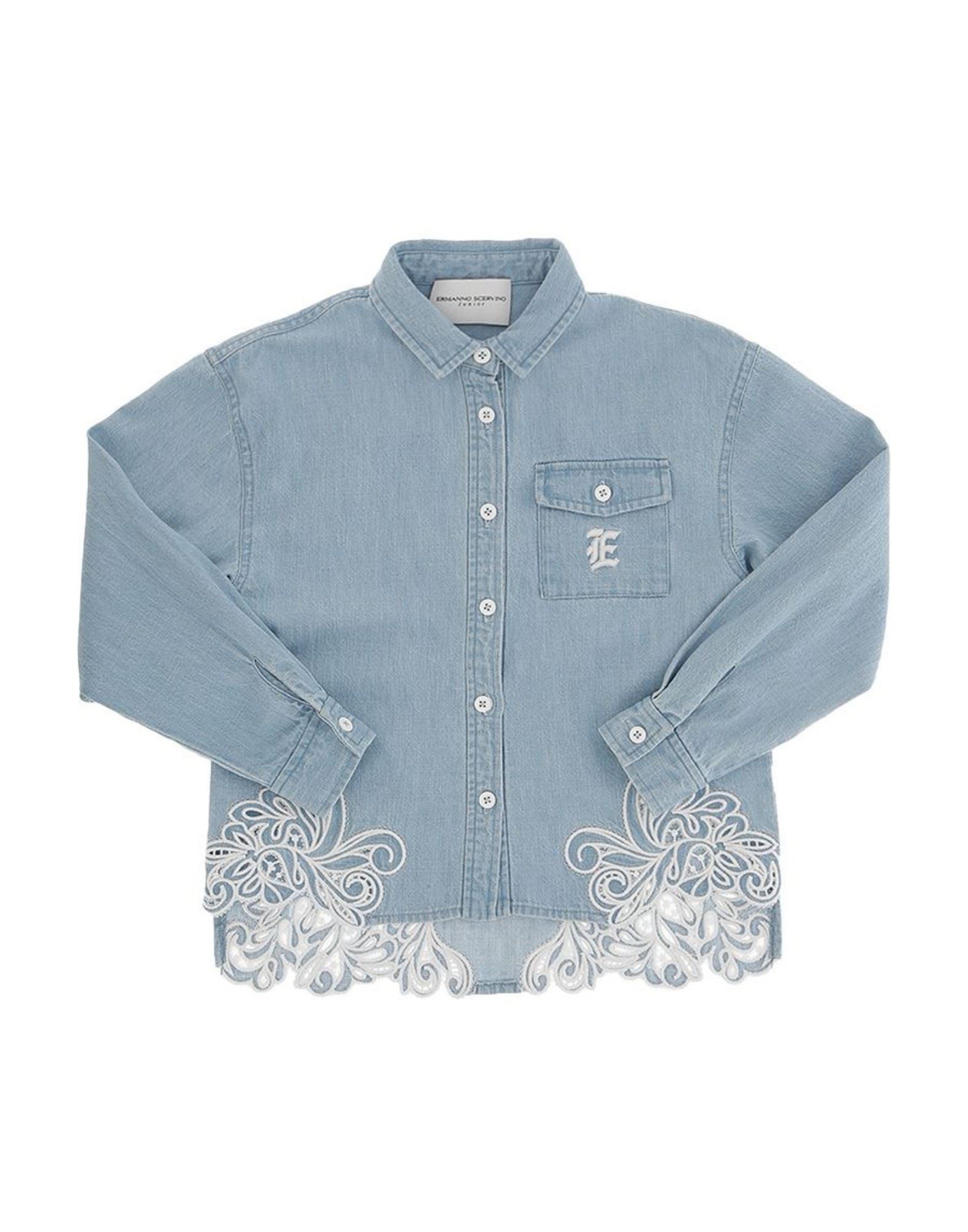 ERMANNO SCERVINO JUNIOR ΜΠΛΟΥΖΑΚΙΑ Πουκάμισο denim