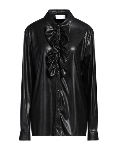 Shop Gaelle Paris Gaëlle Paris Woman Shirt Black Size 10 Polyester, Polyurea