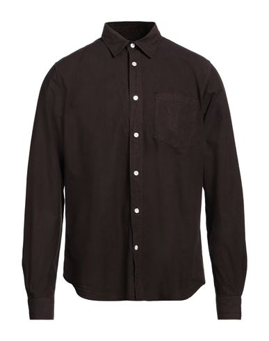 Norse Projects Man Shirt Dark Brown Size M Lyocell, Cotton
