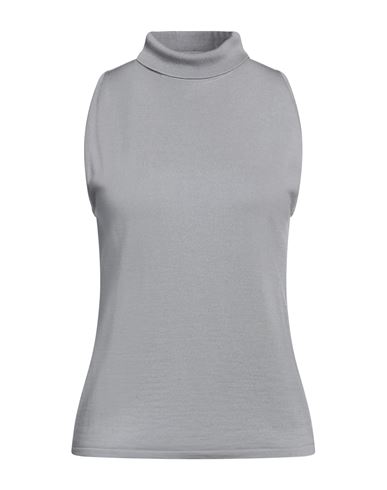 Alberta Ferretti Woman Top Grey Size 10 Virgin Wool In Gray