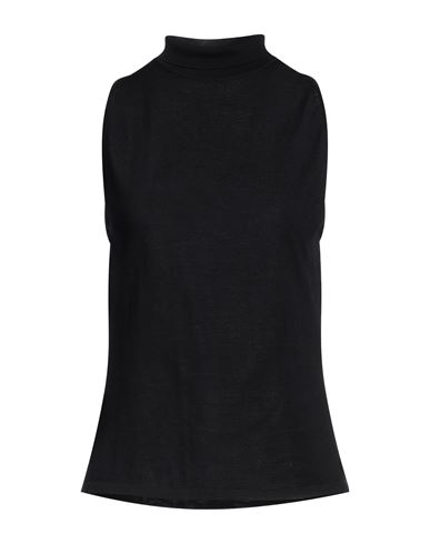 Alberta Ferretti Woman Top Black Size 8 Virgin Wool