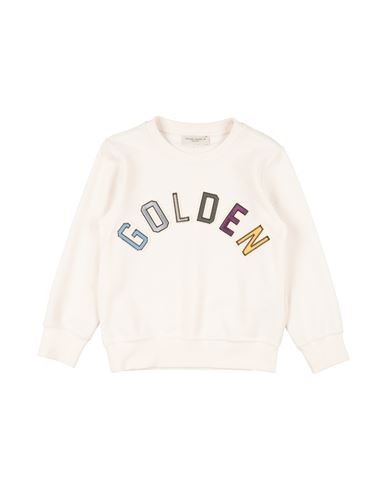 Golden Goose Babies'  Toddler Boy Sweatshirt Off White Size 6 Cotton, Polyester, Nylon, Elastane