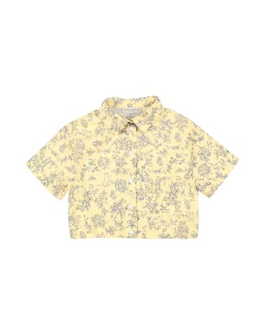 Golden Goose Little Girl's & Girl's Journey Floral Cropped Cotton Shirt In Yellow