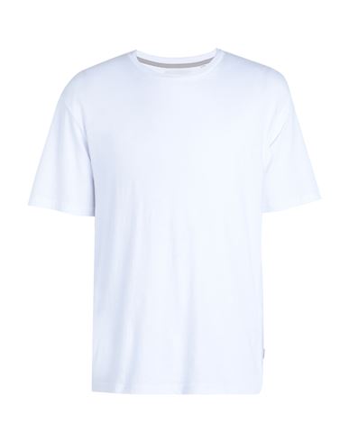 Jack & Jones Man T-shirt White Size Xl Cotton, Linen