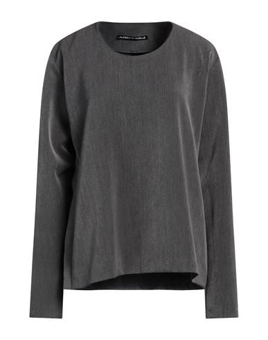 Shop Alessio Bardelle Woman Top Lead Size M Polyester, Viscose, Elastane In Grey