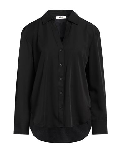 Shop Jacqueline De Yong Woman Shirt Black Size L Polyester, Elastane