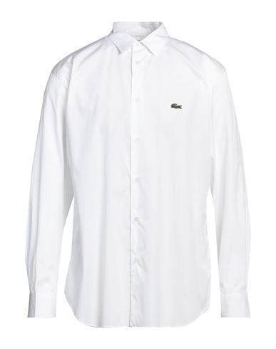 Shop Lacoste X Comme Des Garçons Shirt Man Shirt White Size L Cotton