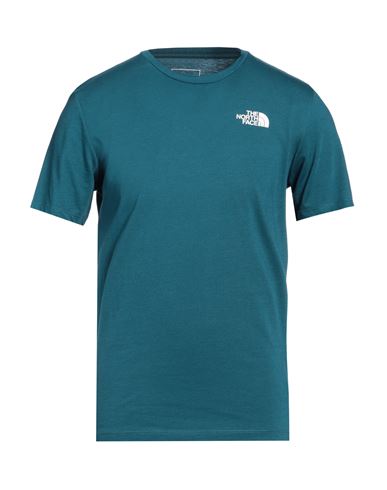 The North Face Man T-shirt Deep Jade Size S Cotton, Polyester In Green