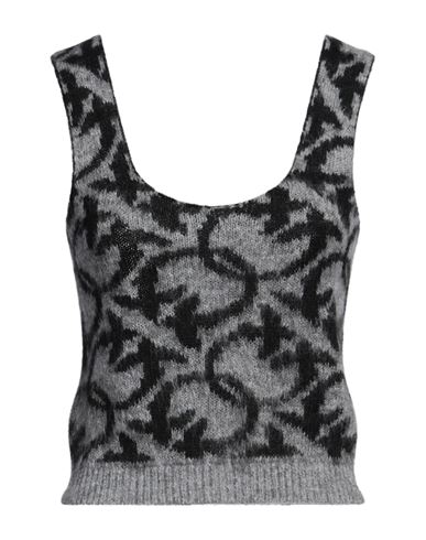 Shop Pinko Woman Top Grey Size S Acrylic, Polyamide, Alpaca Wool