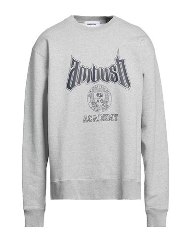 Shop Ambush Man Sweatshirt Grey Size M Cotton, Polyester
