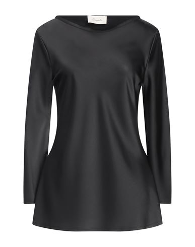 Souvenir Woman Top Black Size M Polyester In Brown