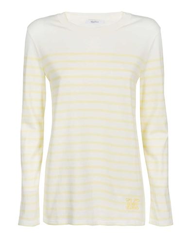 Max Mara T-shirt Woman T-shirt Yellow Size L Cotton In White