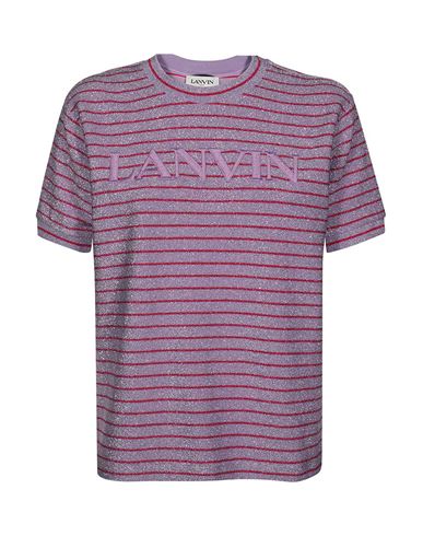 Shop Lanvin T-shirt Woman T-shirt Purple Size M Viscose