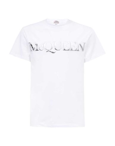 Shop Alexander Mcqueen White T-shirt Man T-shirt White Size Xl Cotton